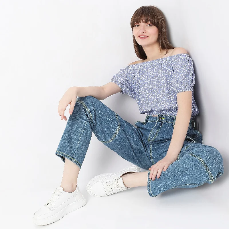 Hurry In Regular Fit Floral Top