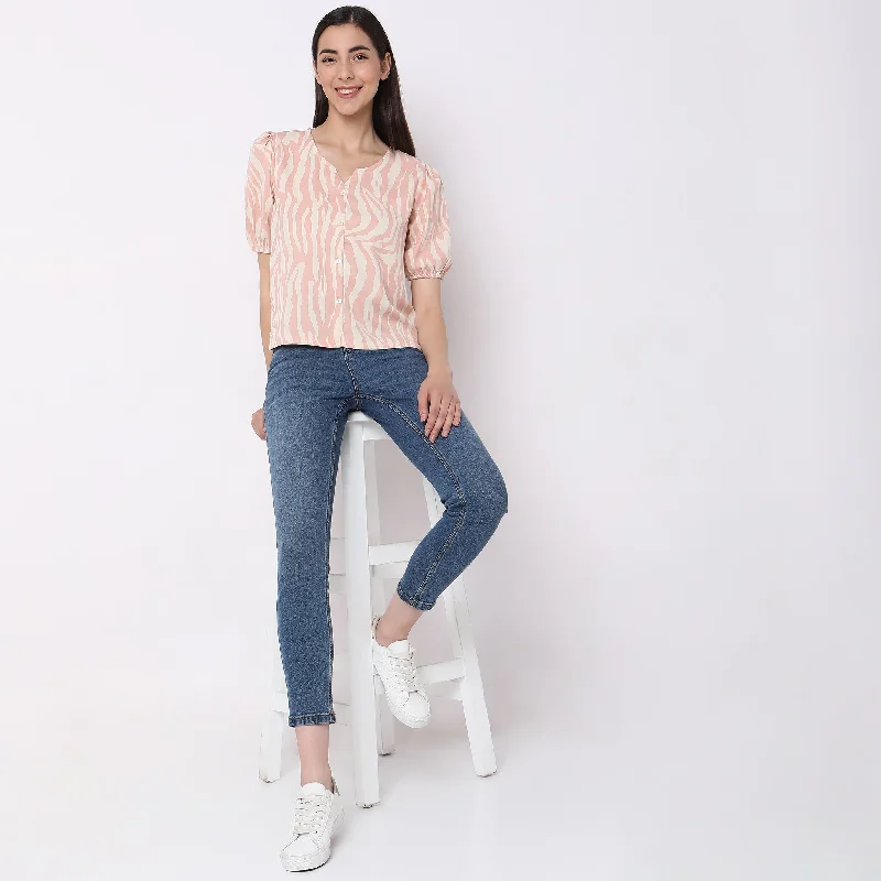 Today’s Deal Regular Fit Printed Top
