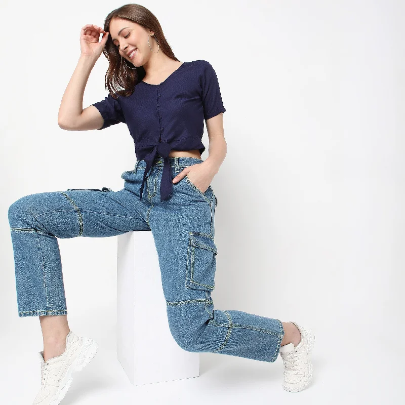 Instant Discount Regular Fit Solid Top