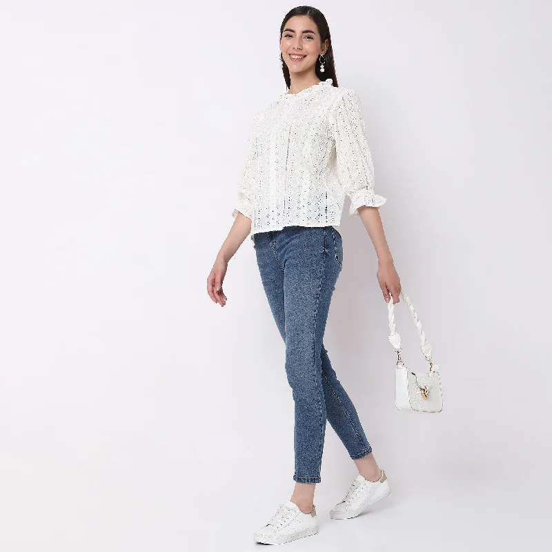 Online Exclusive Regular Fit Solid Top
