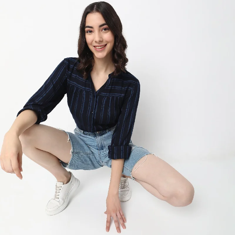 Massive Deals Regular Fit Striped Shirt