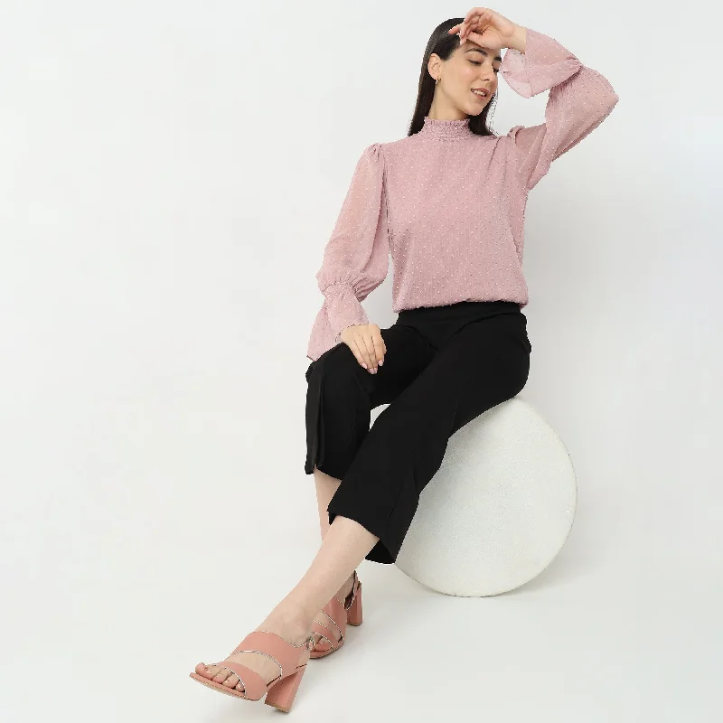 Stock Up and Save Regular Fit Textured Top