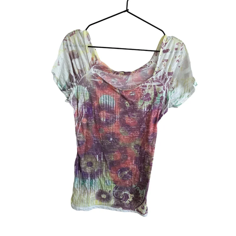 Fantastic Offers Romeo & Juliet Couture Womens Sz M Short Sleeve T Shirt Colorful