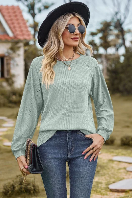 Discount Days Round Neck Raglan Sleeve Sweatshirt