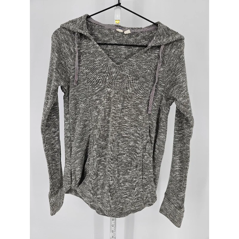 Limited Time Roxy Womens Sz XS Lightweight Terry Hoodie Gray Taupe V Neck