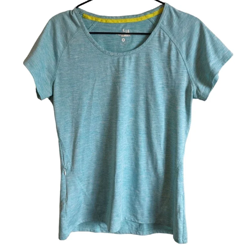 Seasonal Clearance Rugged Exposure Womens Sz M Short Sleeve athletic T Shirt Light Blue