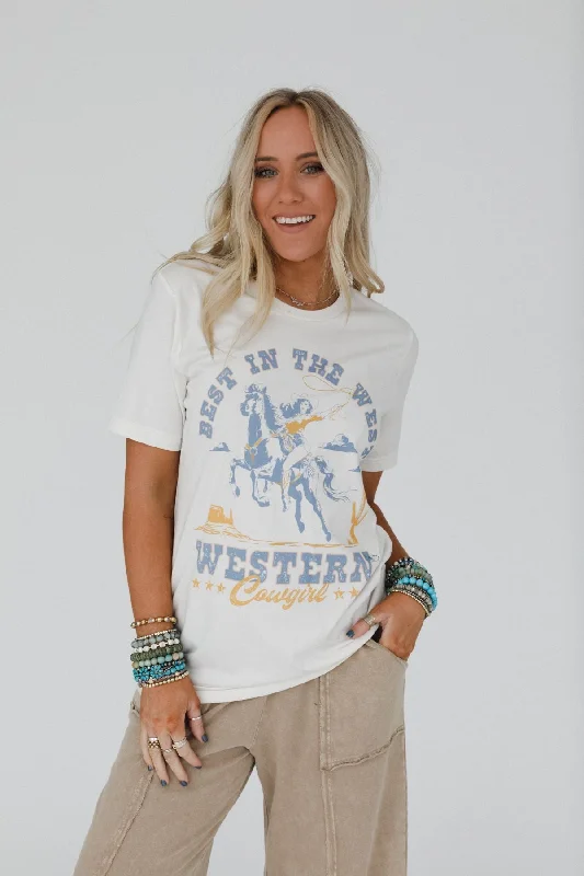Price Buster The Nest Saddle Up Graphic Tee - Ivory