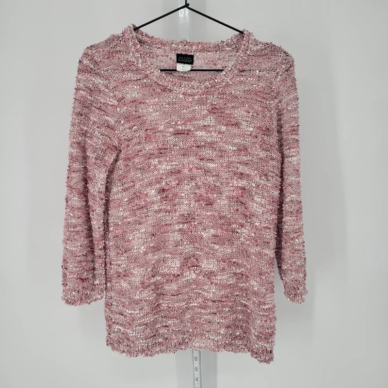 Great Deals Salon Studio Womens Sz S Light Pink Knit Sweater Fuzzy