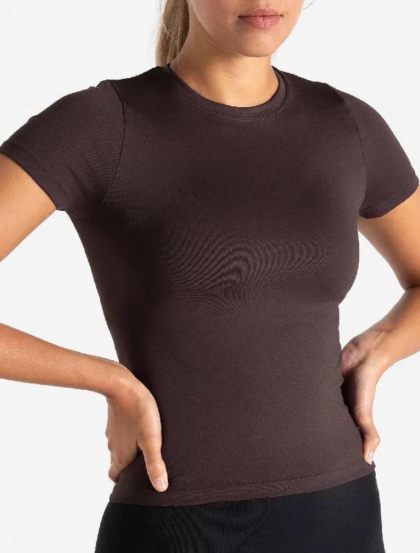 Huge Discounts Sculpt Seamless T-Shirt - Espresso