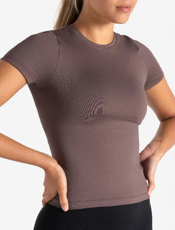 Overstock Sculpt Seamless T-Shirt - Mocha