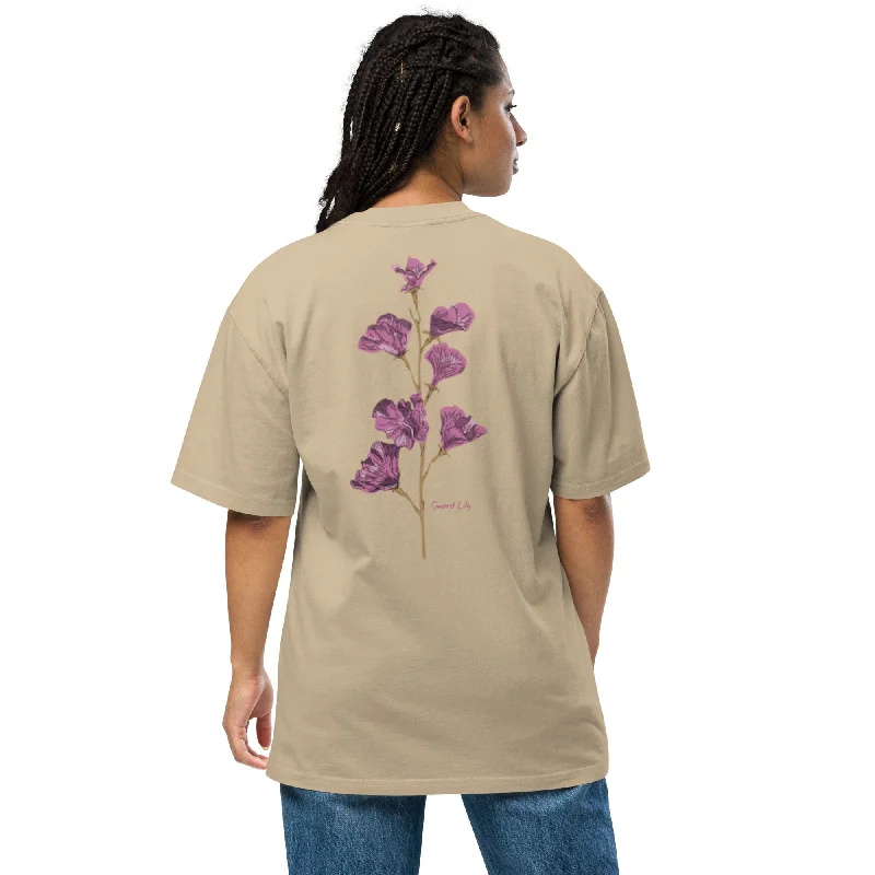 Buy More, Save More Shoulder Drop Oversized Faded Crew Neck Tee SWORD LILY
