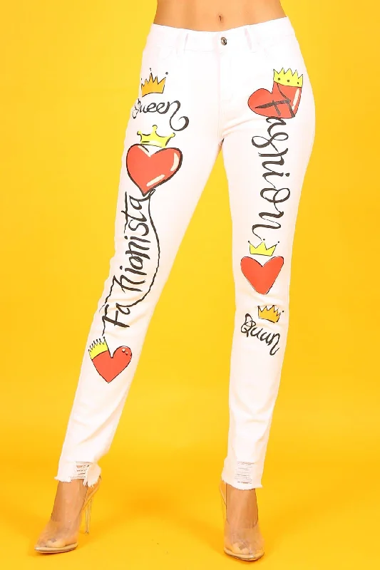 Buy More, Save More Skinny Jean With Embroidered & Ankle Detail