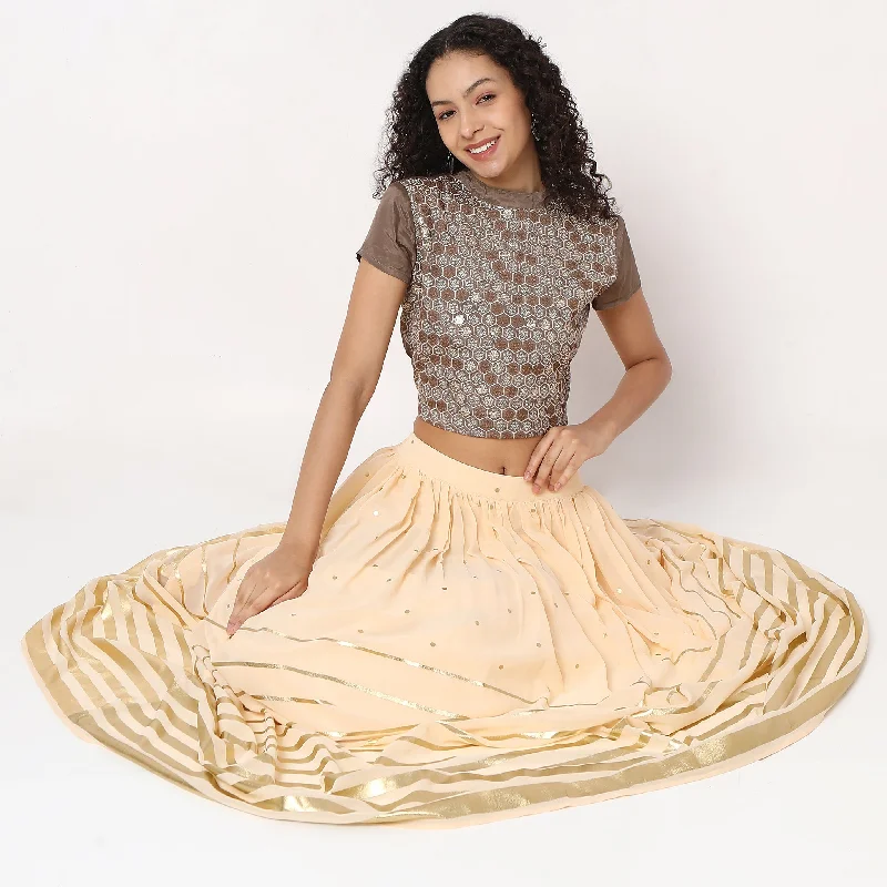 Limited Time Offer Slim Fit Embellished Top
