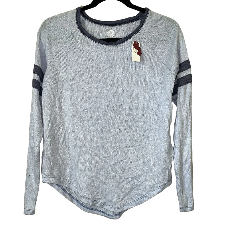 Reduced Prices SO Womens Sz XS Long Sleeve Light Blue T Shirt Dark Blue Stripes