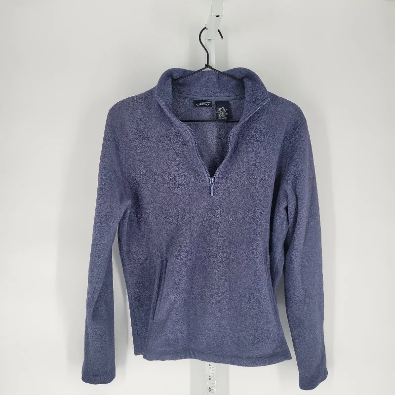 Buy Now Sonoma Jean Co Womens Sz L Pullover 1/4 Zip Sweatshirt Purple Athletic