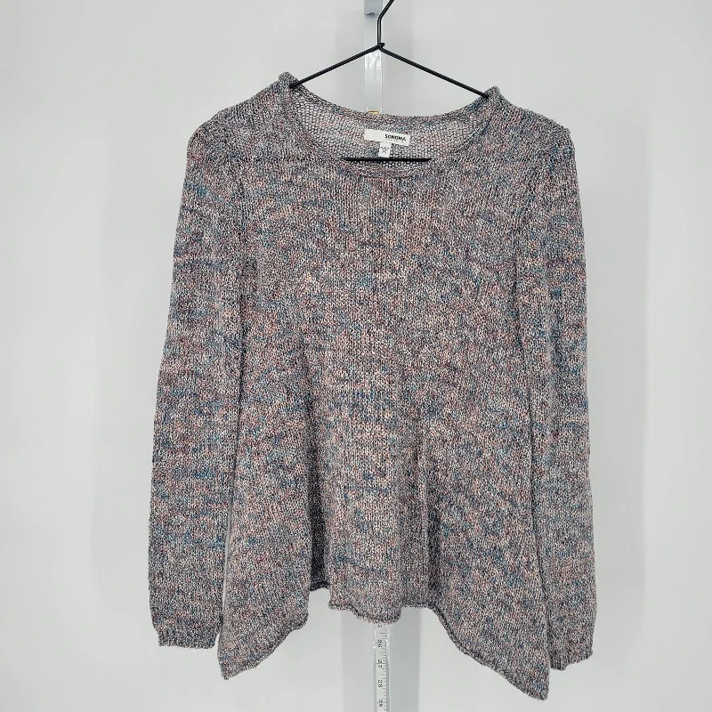 Low Prices Sonoma Womens Sz PS Petite Slouchy Knit Sweater Gray Blue Pink