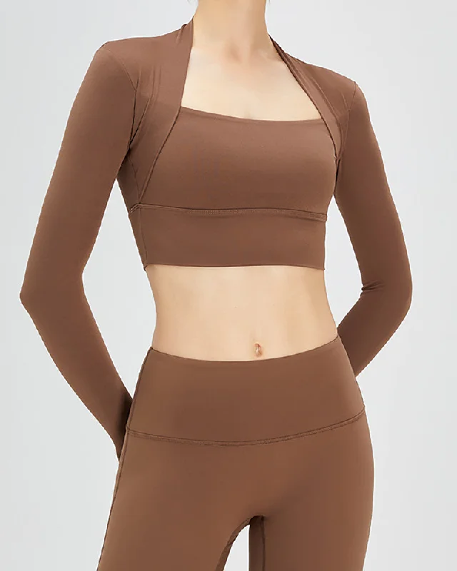 Today’s Deal Spring Autumn Women Long Sleeve Solid Color Nuke Feeling Active Wear Top S-XL