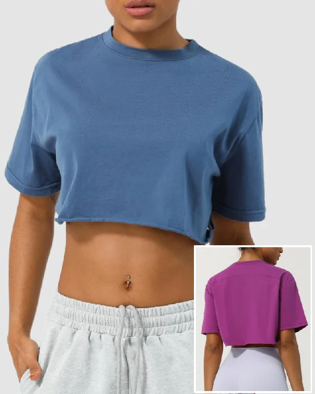 Limited Edition Summer Woman Spring Running Dance Casual Fitness Short Sleeve Crop Top T-shirt S-XL