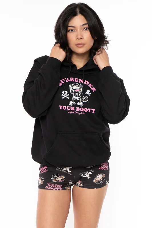 Best Seller Surrender Your  Booty- Bobby Jack Hoodie - Black