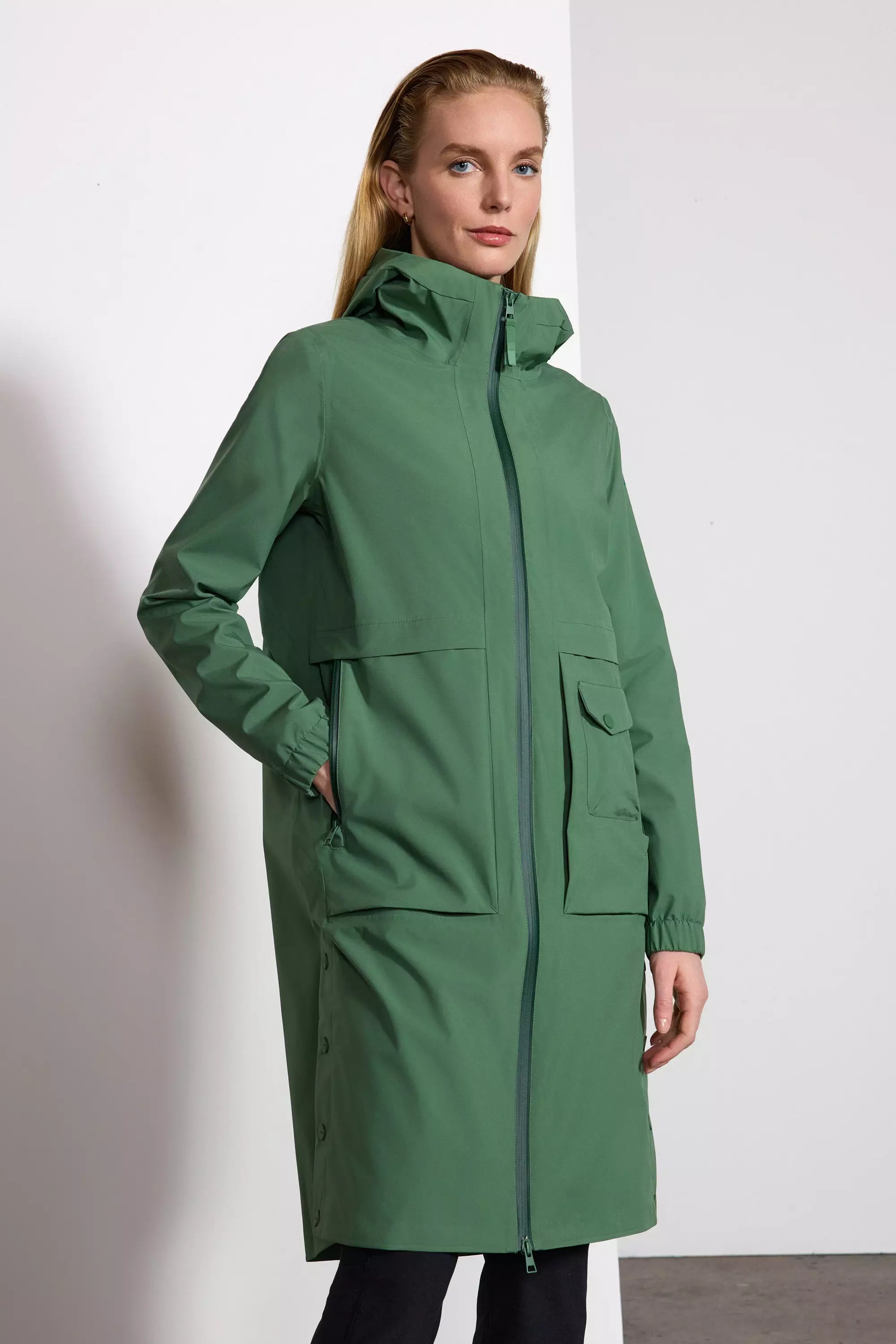 Buy Now Tempest Cargo Rain Jacket - Myrtle