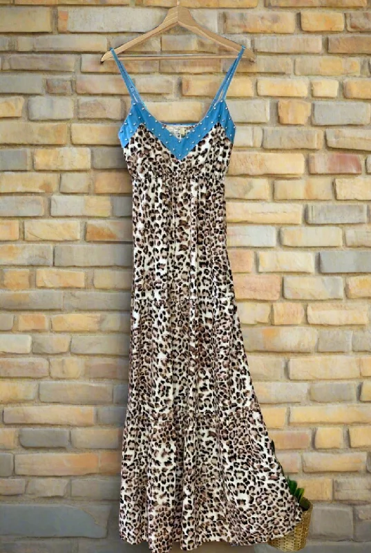 Best Seller The Animal Print Tiered Maxi Italian Dress