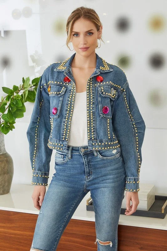 Today's Special The Diamond Detail Denim Jacket