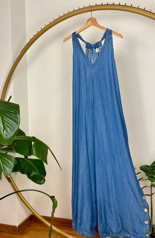 Price Cut The Italian Tencel Palazzo Jumpsuit