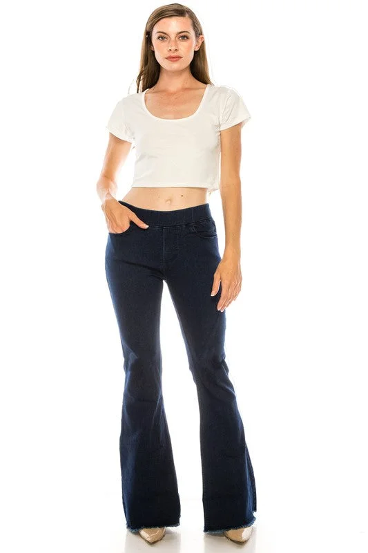 New Markdowns The Pull-On Bell Bottom Flare Denim Jeggings