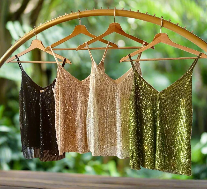 Clearance Event The Sequin V Neck Italian Cami