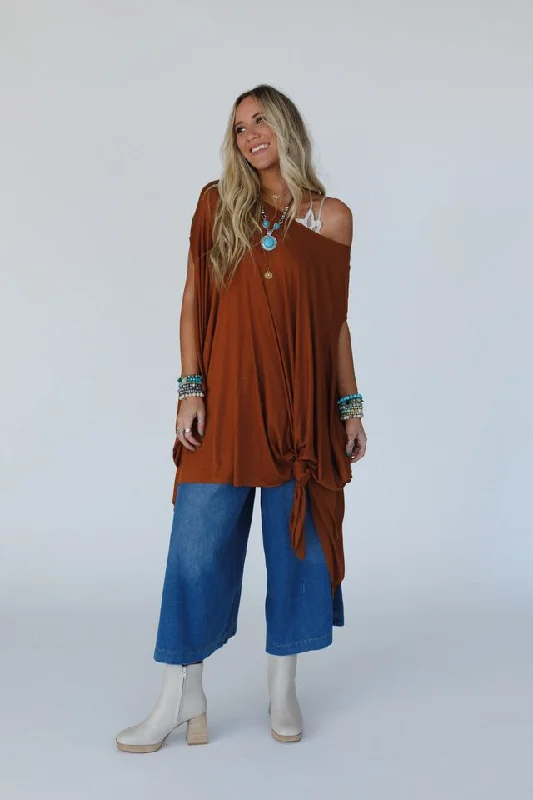 Super Sale The Wren Tunic - Choco Brown