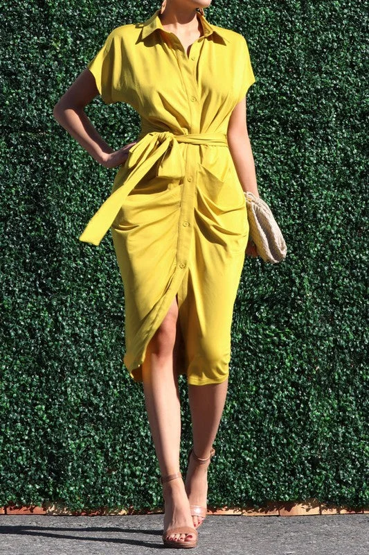 Loyalty Reward The York Button Down Midi Dress