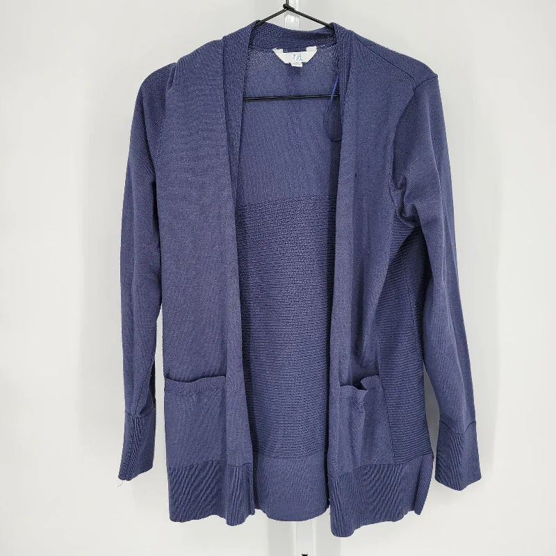 Daily Specials Time and Tru Womens Sz M Open Front Knit Cardigan Sweater Dark Blue