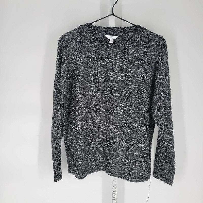 Crazy Deals Time and Tru Womens Sz S Long Sleeve Knit T Shirt Top Heather Gray