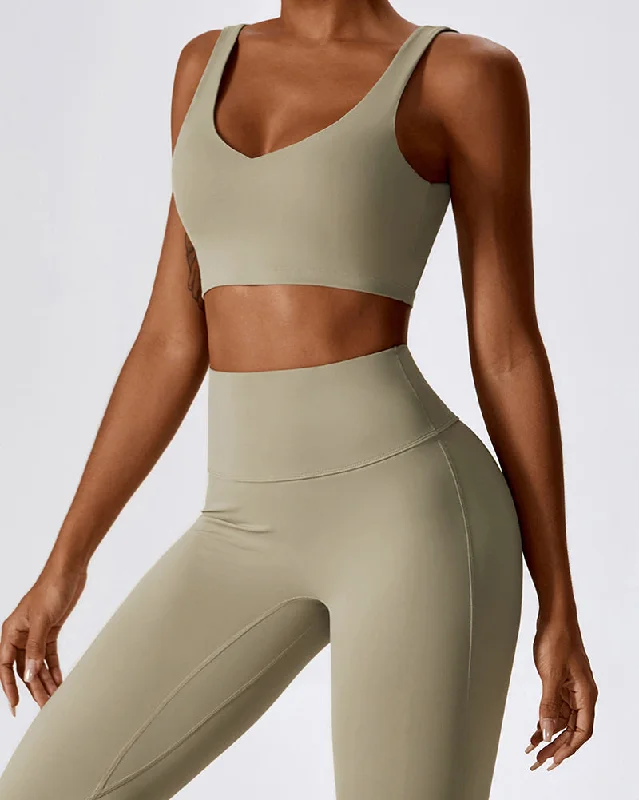 Amazing Deals U Neck V Back Pilates Sports Running Bra Black Brown Coffee Bean Green Apricot S-XL Amazing Deals U Neck V Back Pilates Sports Running Bra Black Brown Coffee Bean Green Apricot S-XL