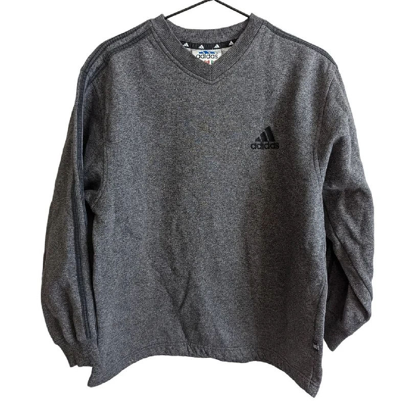 Price Drop Vintage Adidas Womens Sz M Pullover Crew Neck Sweatshirt Gray Embroidered