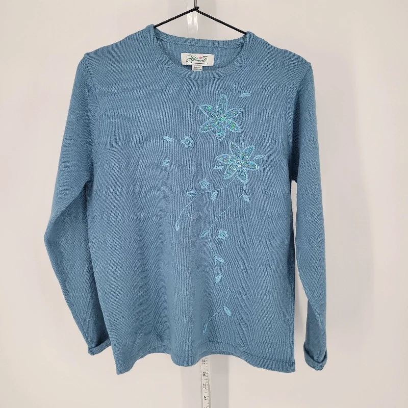 Massive Deals Vintage Haband Womens Sz S Thick Knit Blouse Light Blue Embroidered Floral Massive Deals Vintage Haband Womens Sz S Thick Knit Blouse Light Blue Embroidered Floral