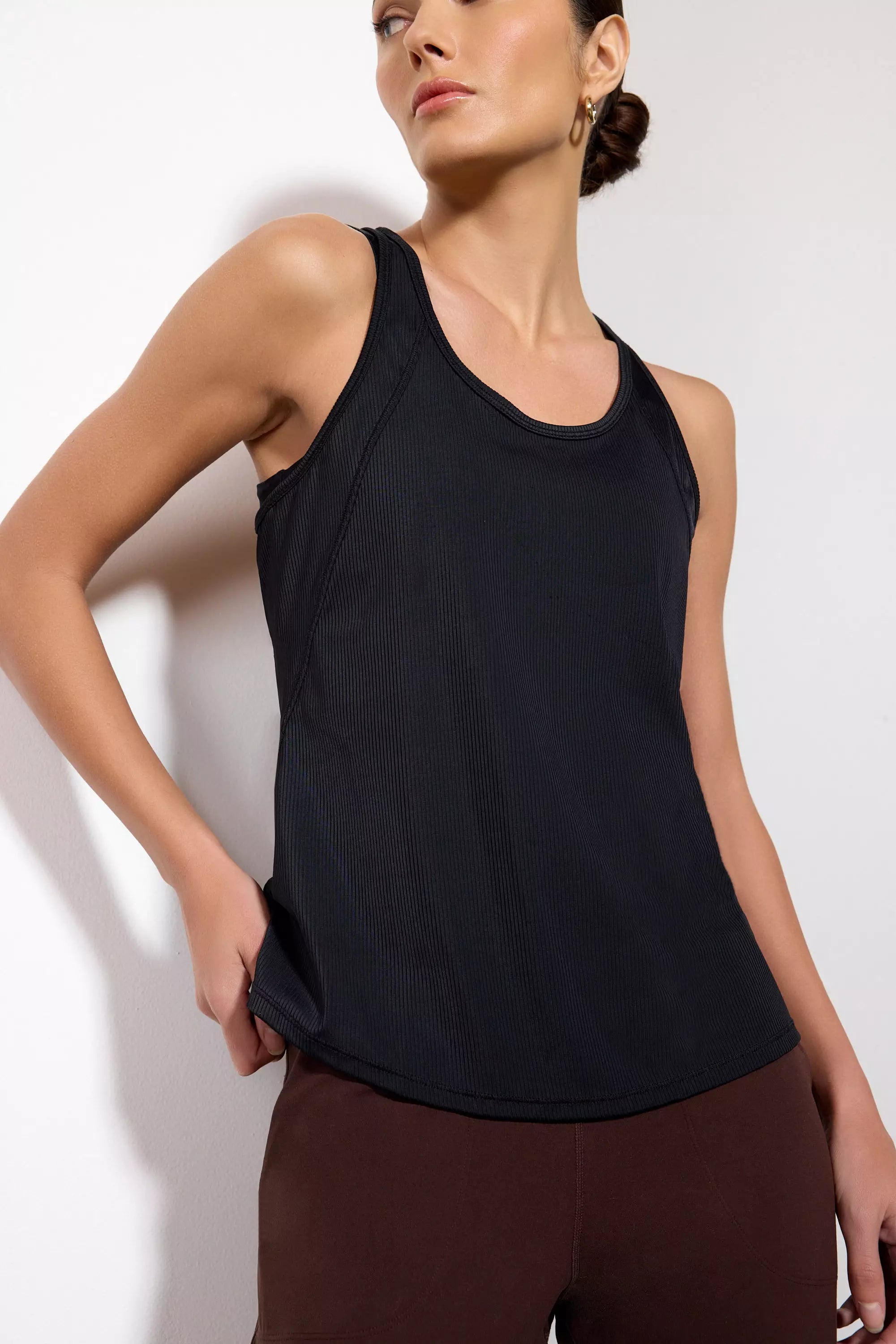 Limited Time Offer Vivid Racer Back Tank - Black