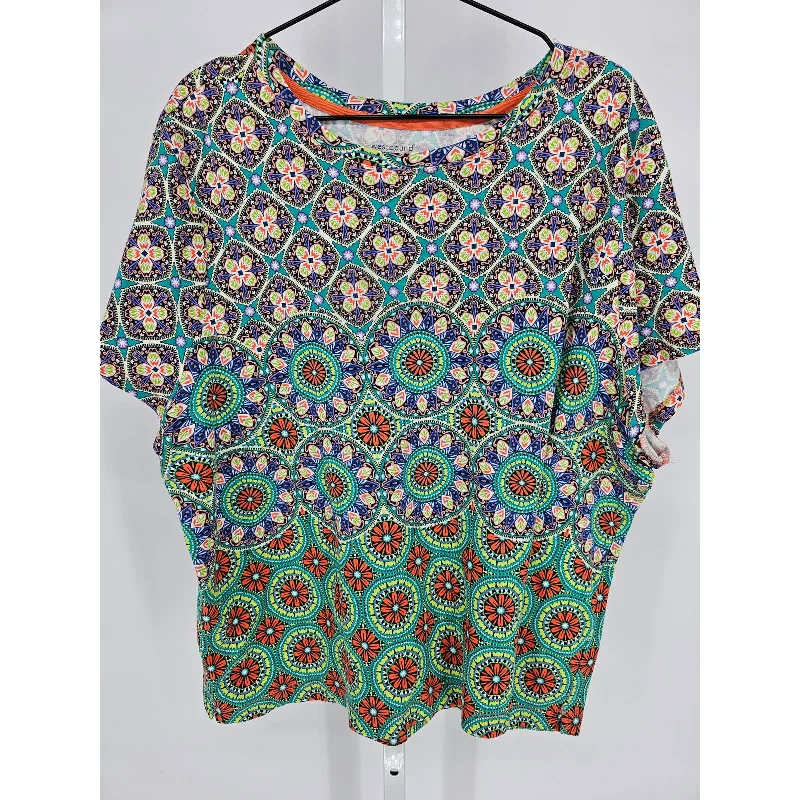 Special Savings Westbound Woman Womens Sz 3X Short Sleeve 100% Cotton Shirt Mandala Print Special Savings Westbound Woman Womens Sz 3X Short Sleeve 100% Cotton Shirt Mandala Print