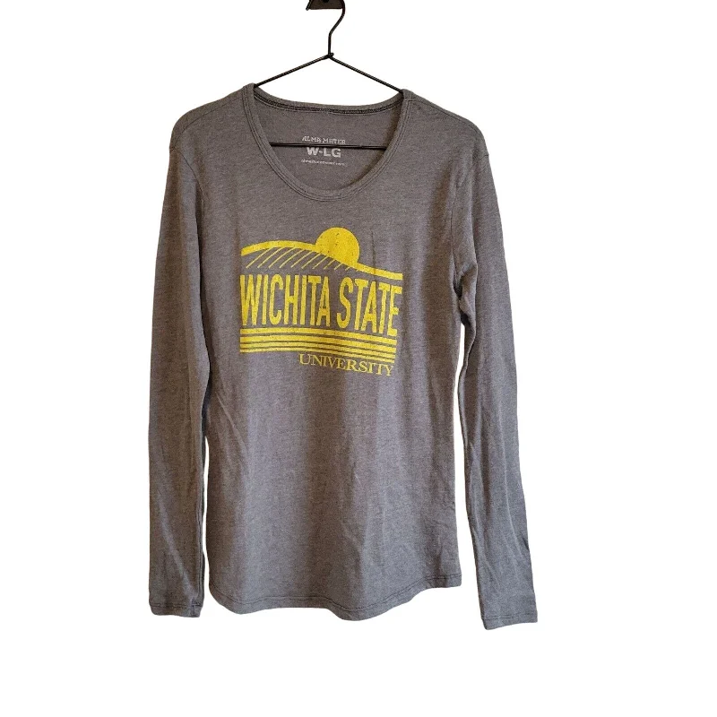 Grand Opening Sale Wichita State University Womens Sz L Long Sleeve T shirt by Alma Mater NEW Grand Opening Sale Wichita State University Womens Sz L Long Sleeve T shirt by Alma Mater NEW