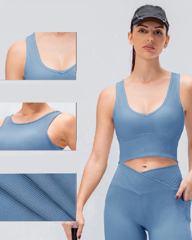 Price Reduction Woman Breathable Two Side Wear Sports Vest (9 Colors) S-2XL