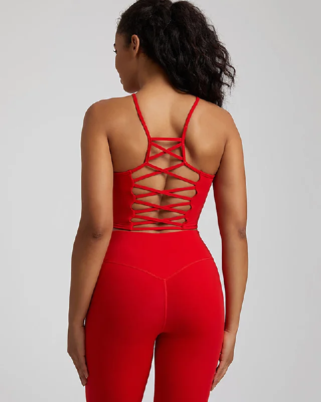 TIME-Limited Offer Presale(5-15days waiting) Woman Criss Cross Back Sports Outside Running Quick Drying Fitness Bra S-XL