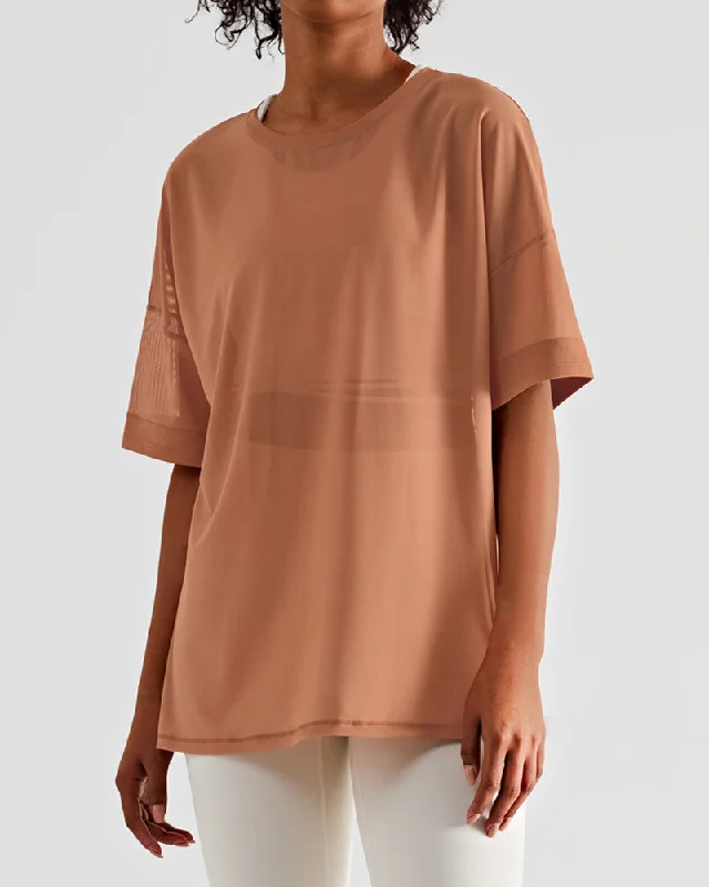 Daily Deals Woman O Neck Short Sleeve Solid Color Mesh Sheer T-shirt Yoga Tops Brown Gray White Black 4-10 Daily Deals Woman O Neck Short Sleeve Solid Color Mesh Sheer T-shirt Yoga Tops Brown Gray White Black 4-10