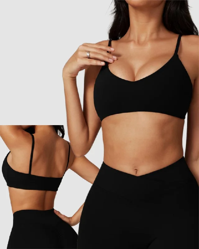 Sale Event Women Running Recycled Fabric Sling Sports Yoga Bra S-XL
