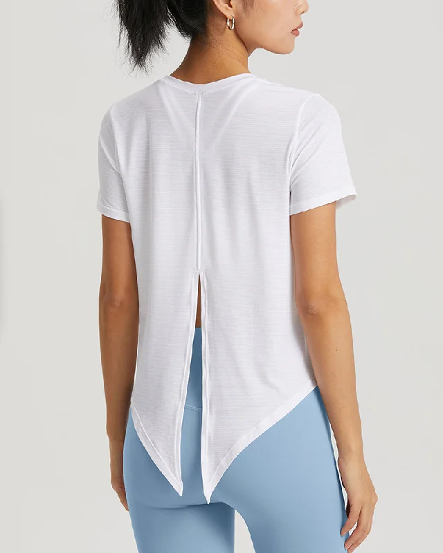 The Best Prices Women Short Sleeve Breathable Crew Neck T-shirt Blue Green White 4-10