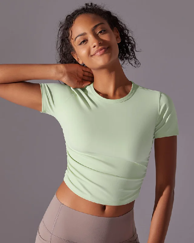 Unbeatable Prices Women Short Sleeve Fixed Pad Running Quick Drying T-shirt S-XL
