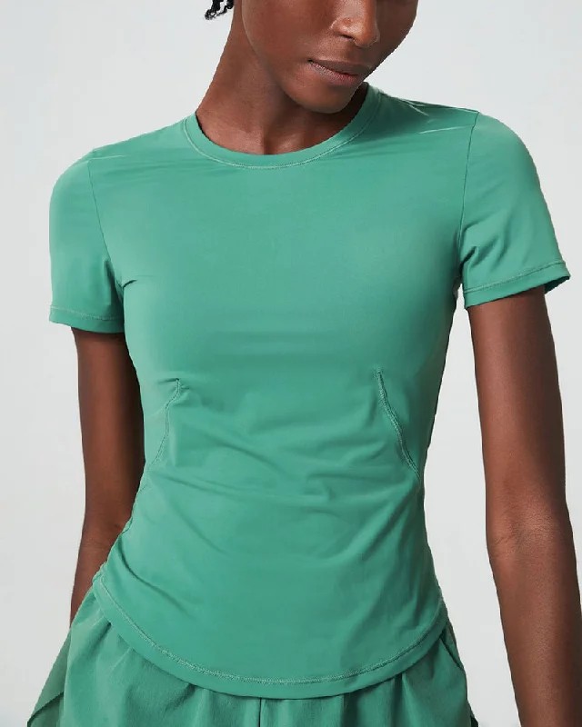 Weekend Special Women Short Sleeve O Neck Sports Fitness Quick Dry T-shirt S-XL