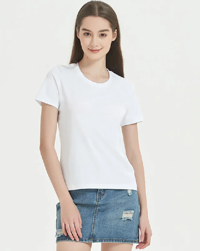 Don’t Miss Out Women Solid Color EcoCosy Sorona 220g Modal Short Sleeve T-shirt S-3XL Don’t Miss Out Women Solid Color EcoCosy Sorona 220g Modal Short Sleeve T-shirt S-3XL