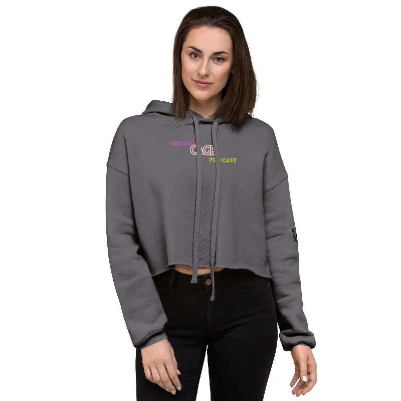 Instant Discount Women's FCP Retro Stack Logo Crop Hoodie