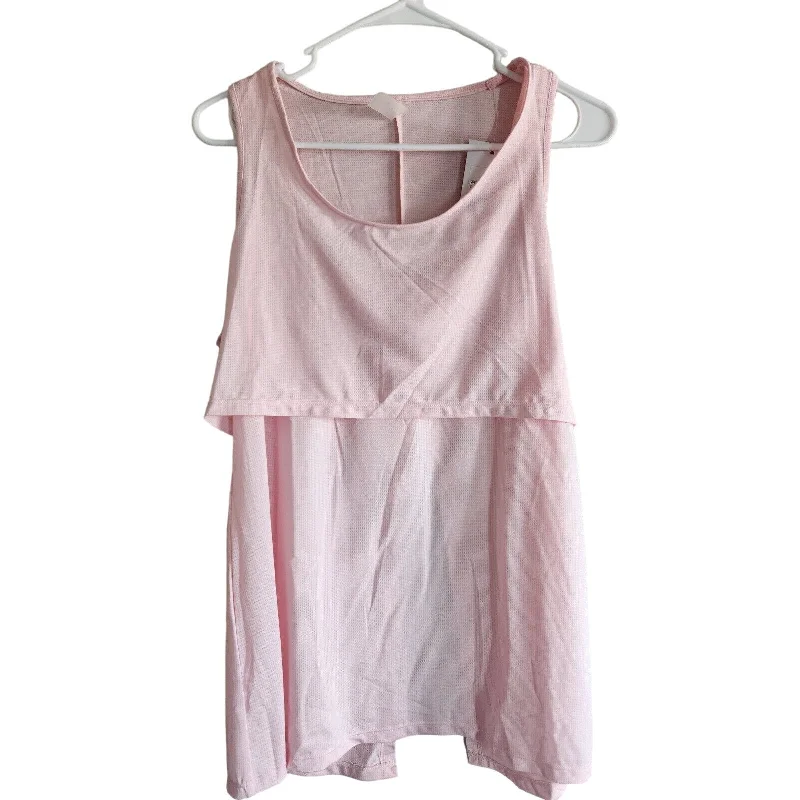 Best Seller Yokgo Womens Sz L Light Pink Athletic Yoga Tank Top Shirt NEW